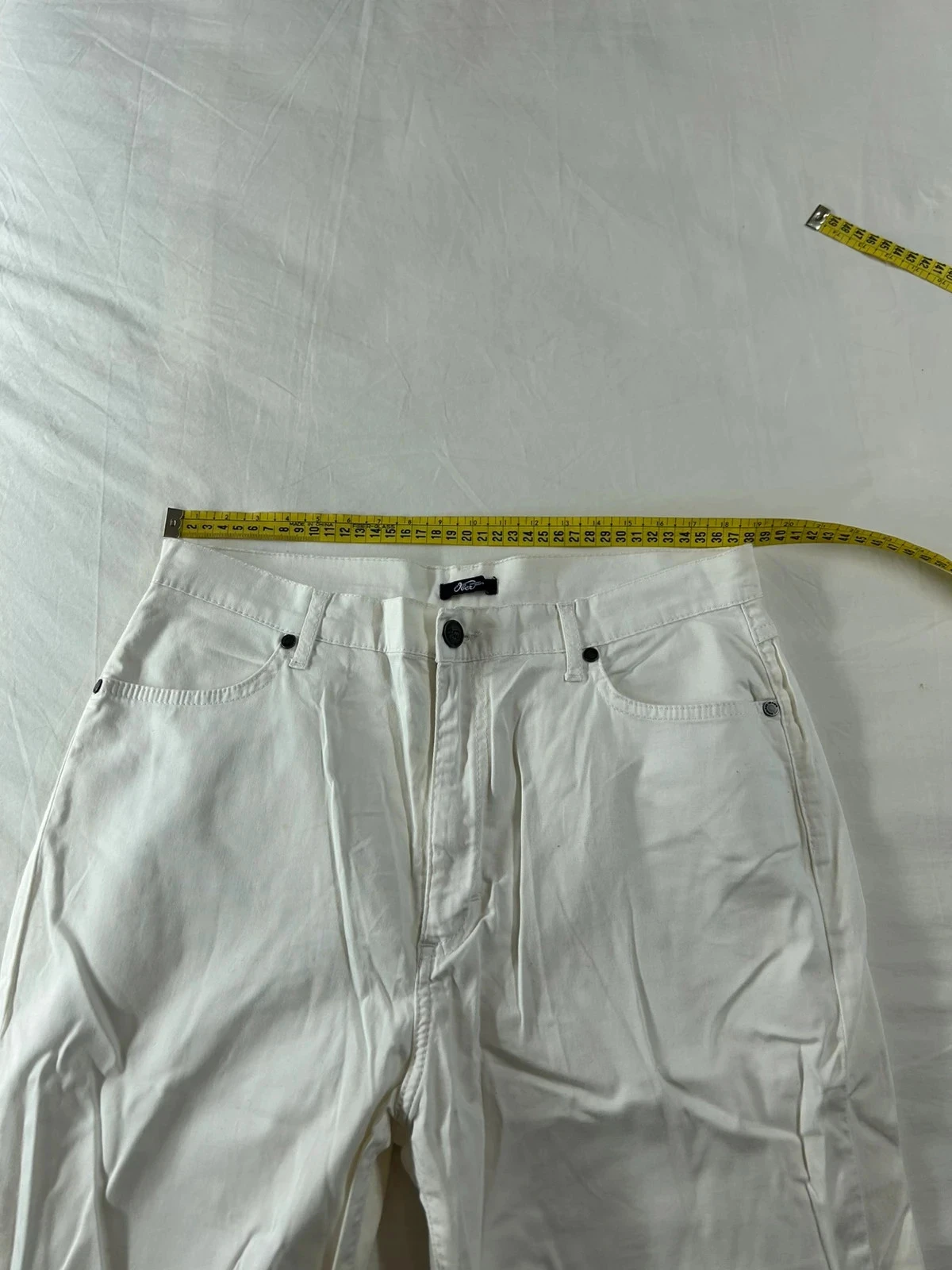 Witte slim fit jeans van Ober – photo 5